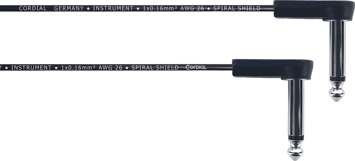 Cavo Patch Piatto Per Chitarra Con Jack Angolati 60 CM
