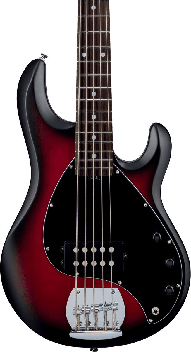 Stingray5 In Ruby Red Burst Satin 5-String