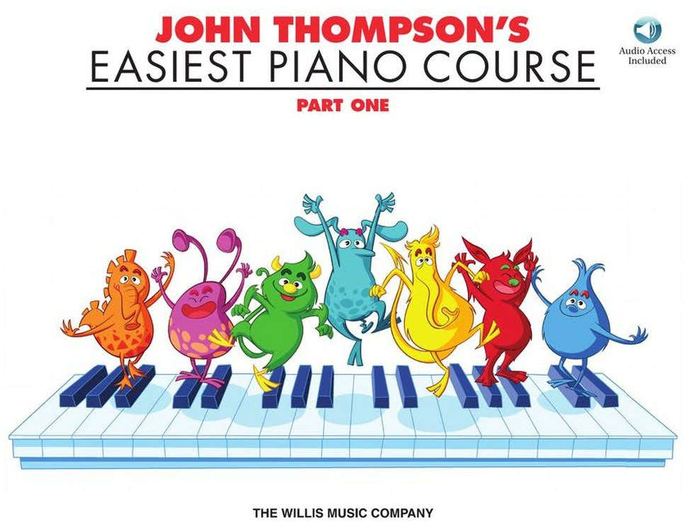 Corso di pianoforte più facile di John Thompson 1 e audio