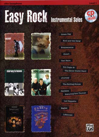 Easy Rock Instrumental Solos + CD - Saxophone Alto