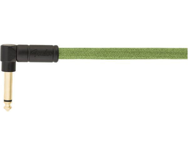 10' ANGLED FESTIVAL INSTRUMENT CABLE PURE HEMP GREEN