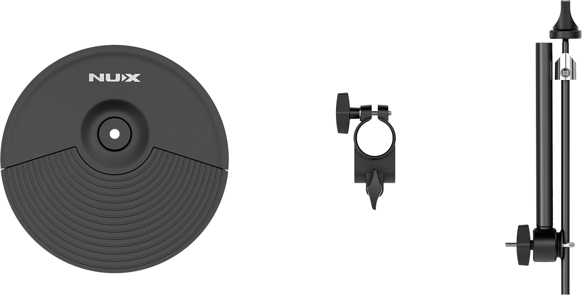 BRACCIO PER PIATTI + MORSETTO + PIATTO DA 10" PER DM-210