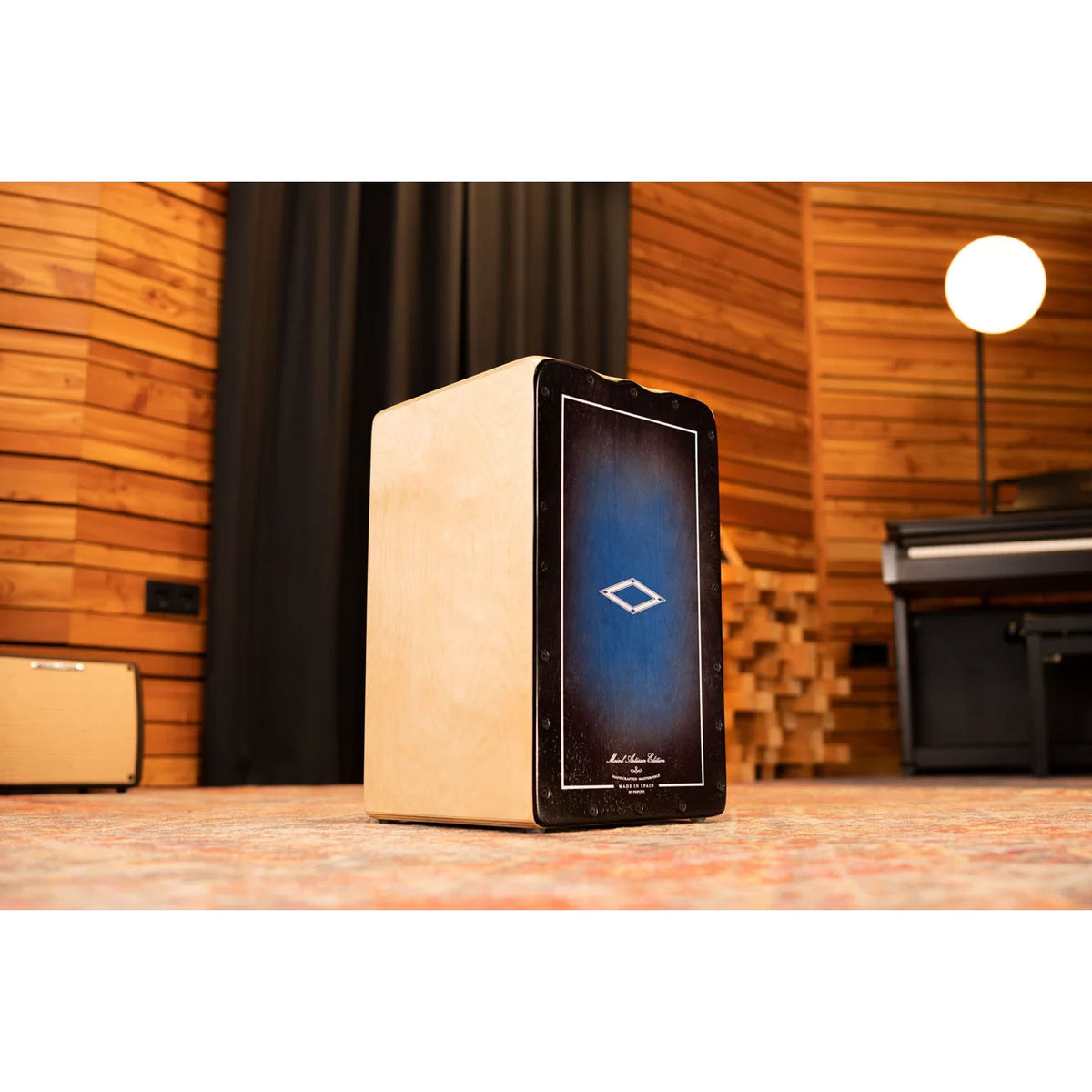 PERCUSSION ARTISAN EDITION CAJON TANGO LINE BLUE FADE