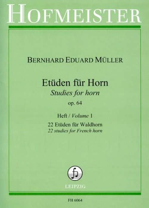 Muller B.E. - Studi Op. 64 Vol. 1 : 22 Studi - Corno