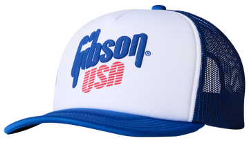 Gibson USA Cappellino trucker in schiuma Bianco / Blu