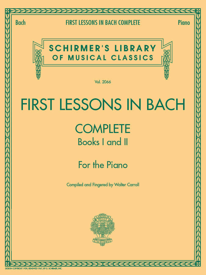 First Lessons In Bach 1 & 2 Complete - Version anglaise