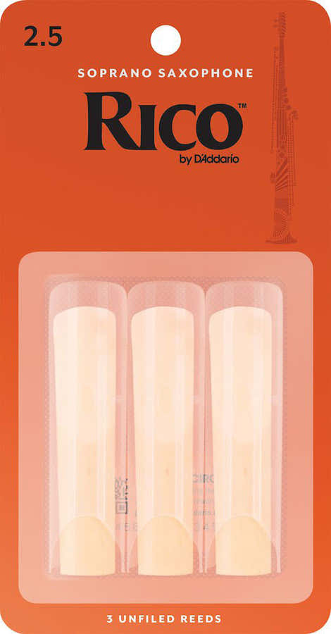 RIA0325 - RICO ANCE SASSOFONO SOPRANO FORCE 2.5 BOX OF 3