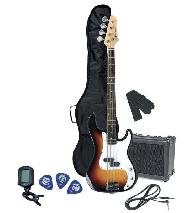 Basso Elettrico Pack Basso Rcb-100 Sunburst 3 Toni