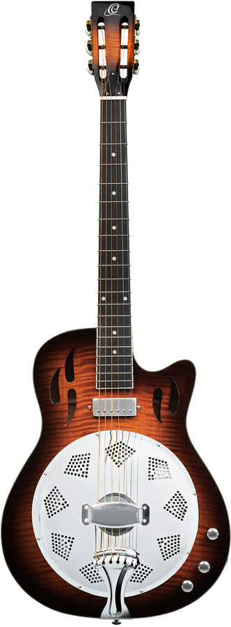 Americana 4/4 Chitarra resonator + custodia morbida professionale