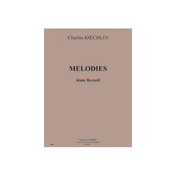 Koechlin - Mélodies - Recueil 4 - Canto e Pianoforte