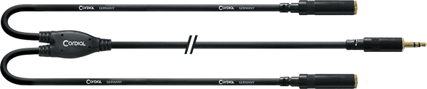 Cavo Y Sdoppiatore Minijack Stereo/2 Minijack Femmina 30 CM