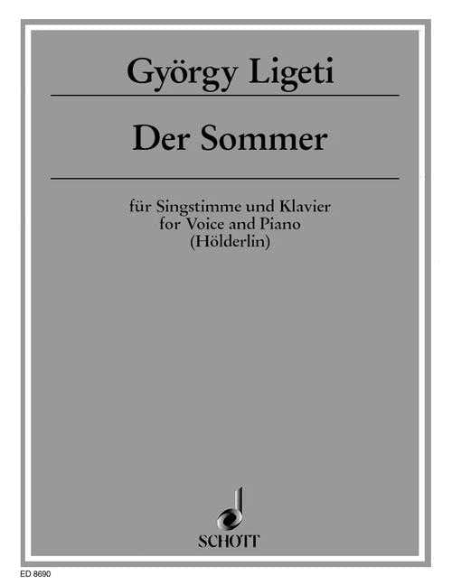 LIGETI G - DER SOMMER - VOIX ET PIANO