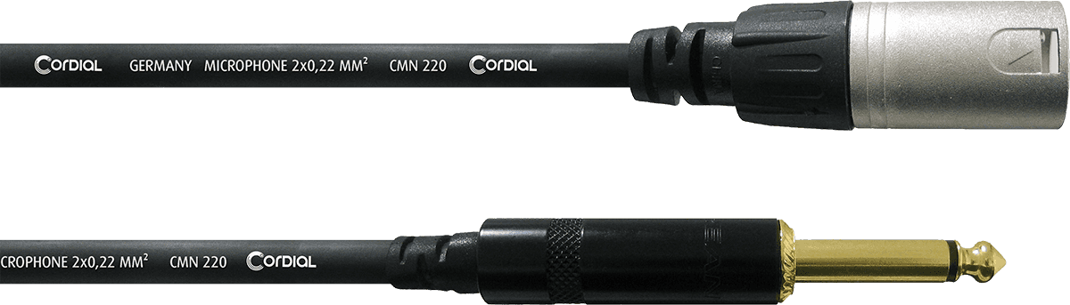 Cavo Audio XLR Maschio/jack Mono 10 M