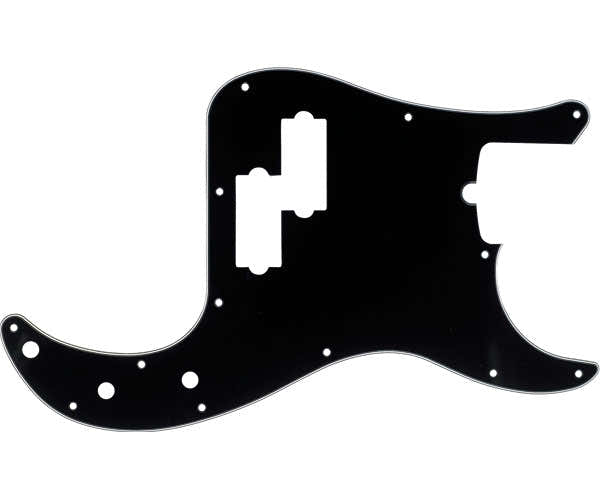 Battipenna per Precision Bass con attacco a 13 fori (con intaglio per il tirante) nero a 3 strati