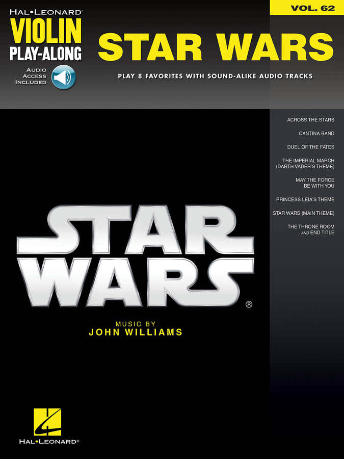 Williams John - Star Wars - Hal Leonard Violin Play Along - Violino