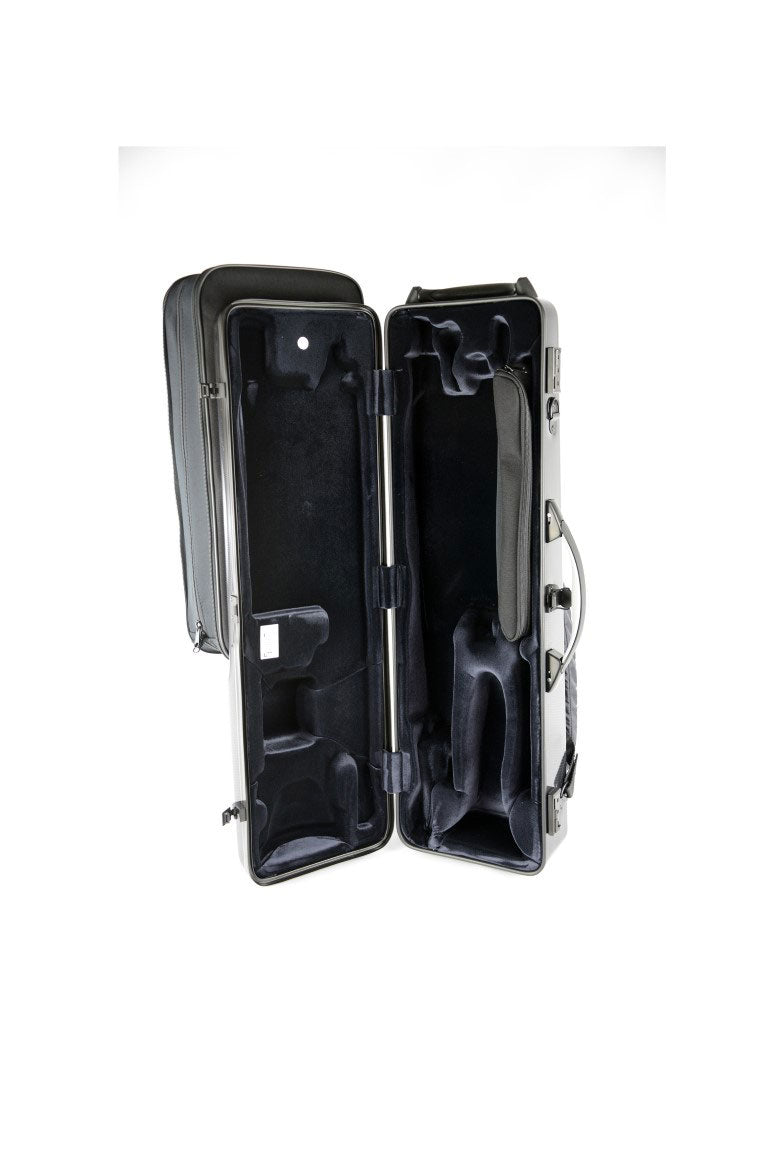 Custodia Clarinetto Basso in Do Hightech + Custodia 2 Clarinetti Sib/La - Nero Carbonio