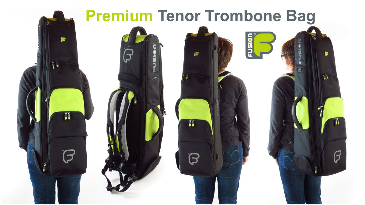 Premium Black/Green Trombone Case