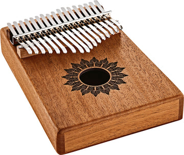 SONIC ENERGY SOUND HOLE KALIMBA 17 NOTES MAHOGANY MATTE - KL1708H