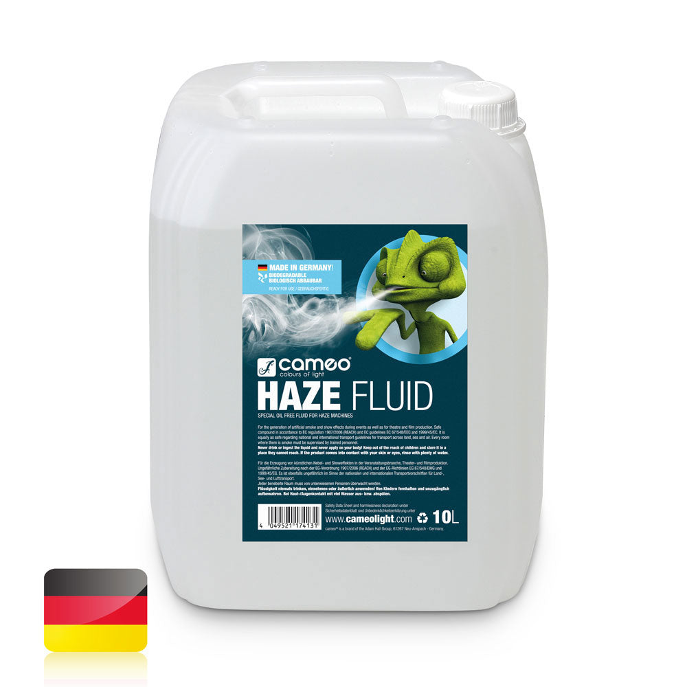 Cameo HAZE FLUID 10L - LIQUIDO NEBBIA PER FUMI FINI E LUNGA DURATA - OIL FREE - 10 L