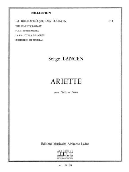 LANCEN SERGE - ARIETTE