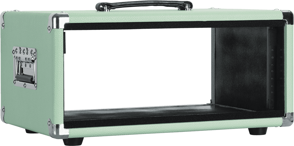 WOODEN RACK 4U VINTAGE AMP SURF GREEN