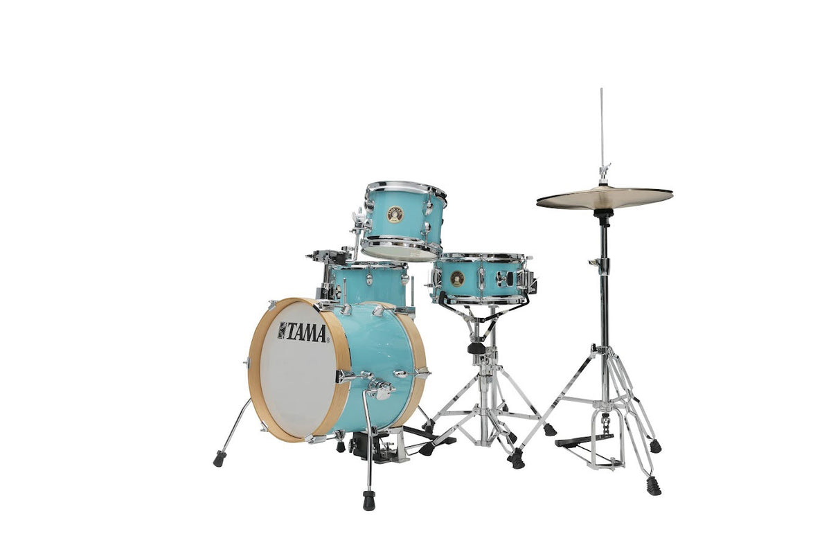 CLUB-JAM FLYER 4-PIECE COMPLETE KIT WITH 14" BASS DRUM AQUA BLUE