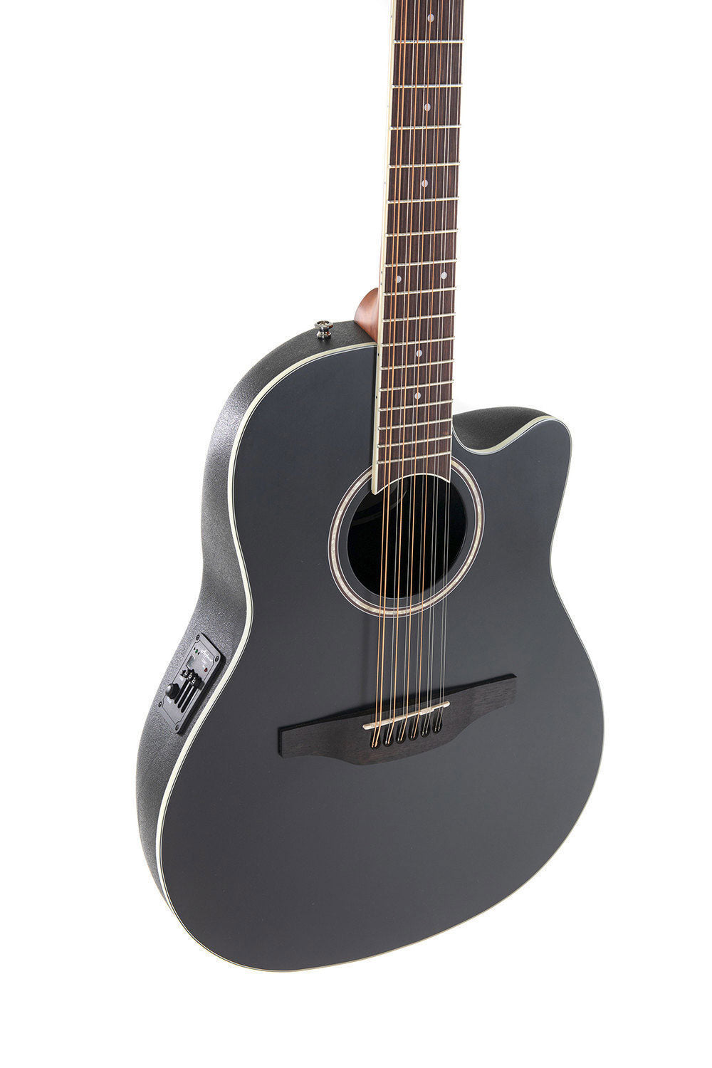 Chitarre Elettroacustiche Ab2412Ii Mid Cutaway 12-String Black Satin