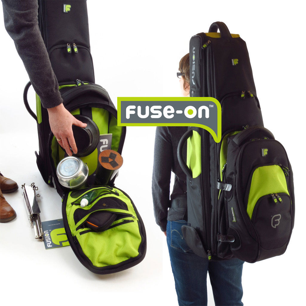 Premium Black/Green Bass Trombone Case