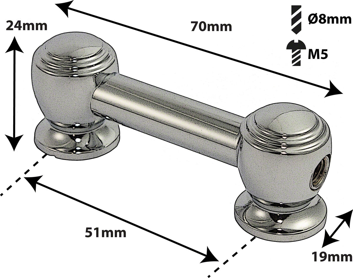TL9S51 - BLOCCHETTO TUBO - 51MM - SOLO (X1)