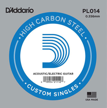PL014 PLAIN STEEL GUITAR SINGLE STRING .014