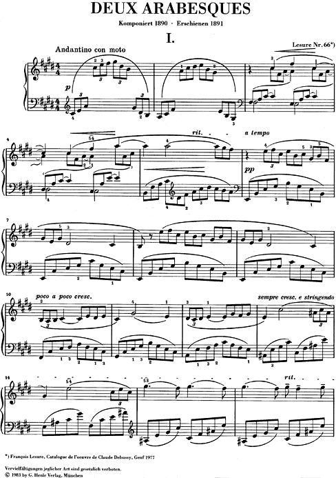Debussy C. - Deux Arabesques