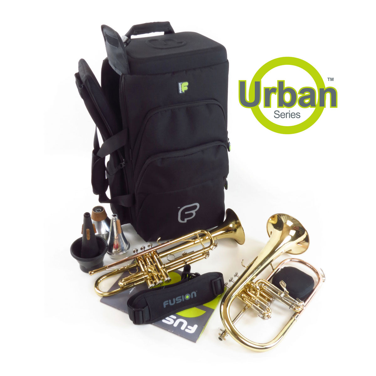 Premium Black Triple Trumpet Case