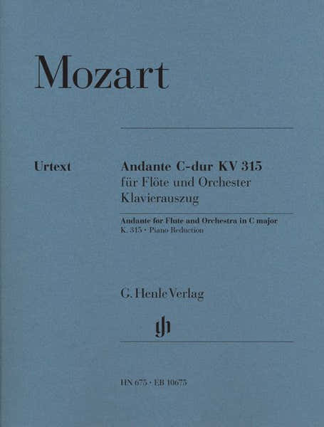 Mozart W.a. - Andante For Flute And Orchestra C Major KV 315