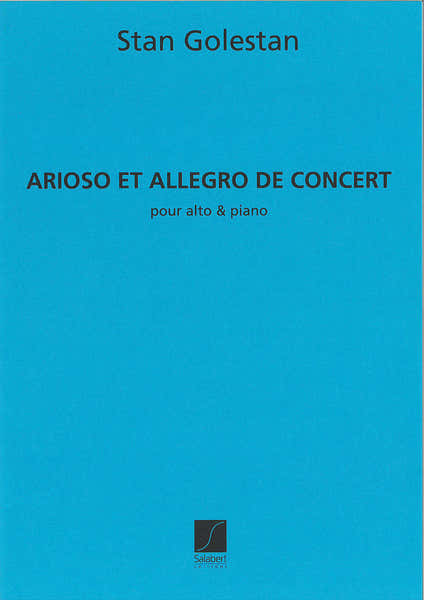 GOLESTAN - ARIOSO ET ALLEGRO - ALTO ET PIANO