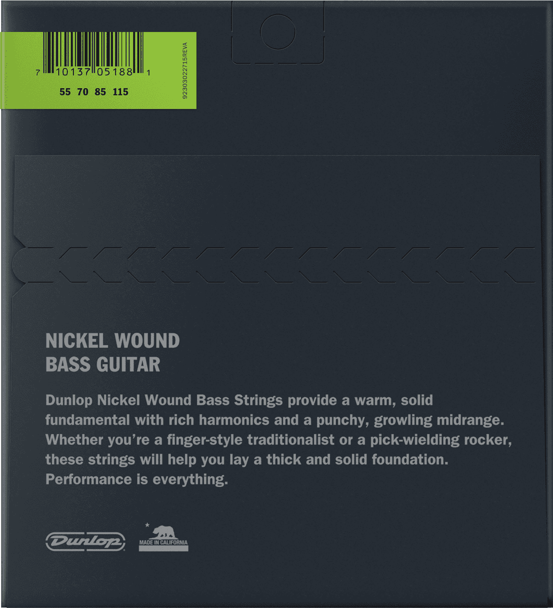 BASS STRINGS ROUND WIRE NICKEL NICKEL 55-115 SET