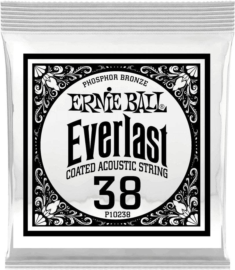 .038 EVERLAST COATED PHOSPHOR BRONZE ACOUSTIC GUITAR STRINGS
