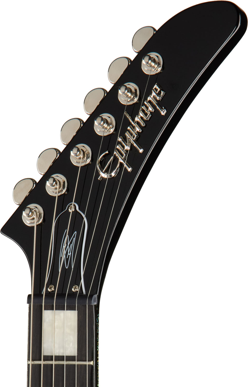 Explorer Custom Signature Lzzy Hale Diamante Nero Brillante Olografico IBG