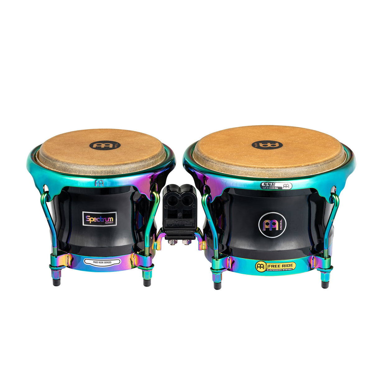 S400PBK - Marathon Serie Spectrum Bongo 7" Macho & 8 1/2" Hembra - Phantom Black