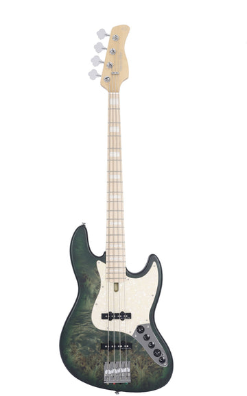 Er V7 Swamp Ash Reissue-4 Tgr.S Verde trasparente satinato
