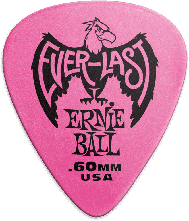 Plettri Everlast Confezione da 12 Rosa 0,60mm