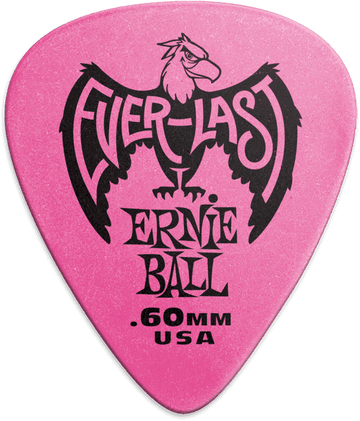 Plettri Everlast Confezione da 12 Rosa 0,60mm