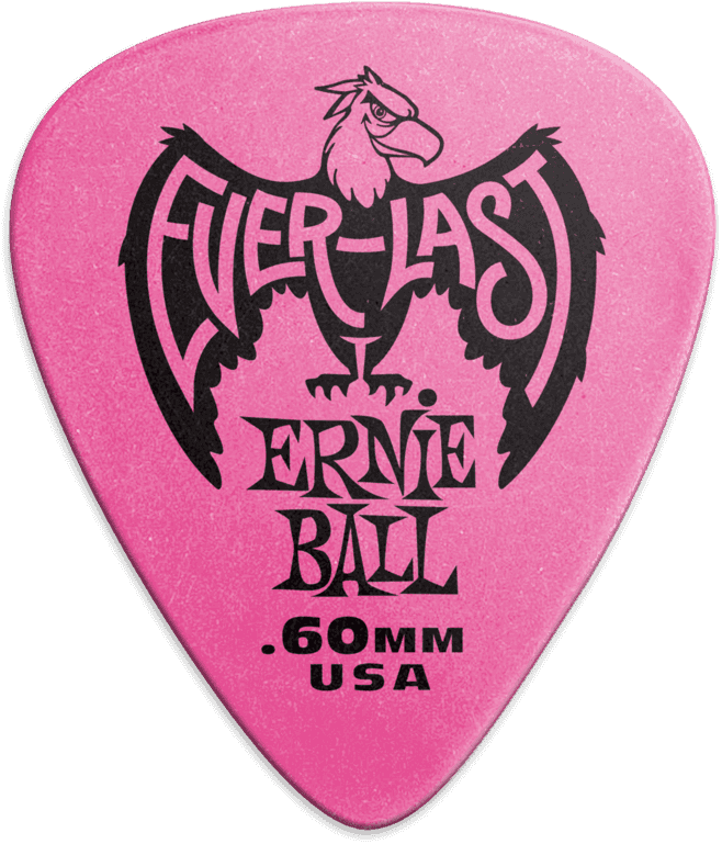 Plettri Everlast Confezione da 12 Rosa 0,60mm