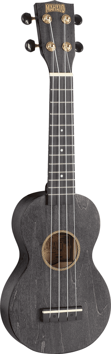 Ukulele Soprano Slim Nero Satinato + Custodia