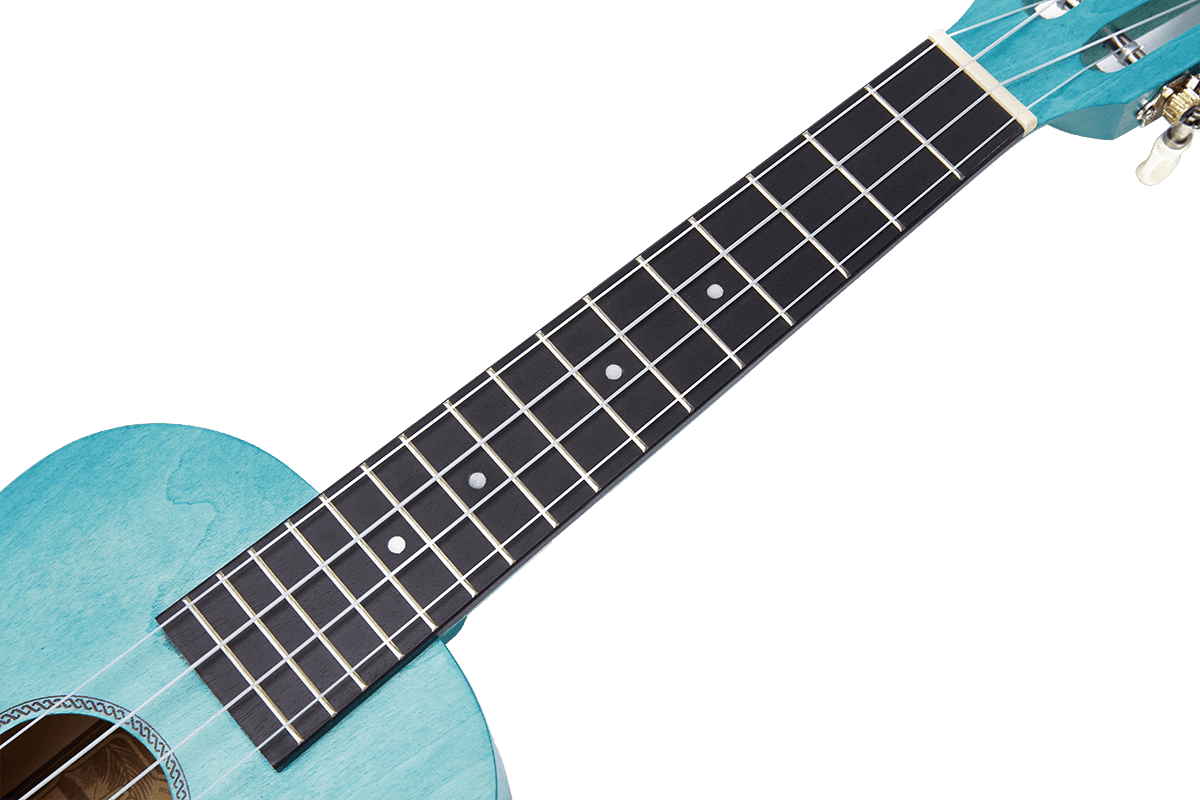 Ukulele Island Concert Blu acquamarina + Custodia