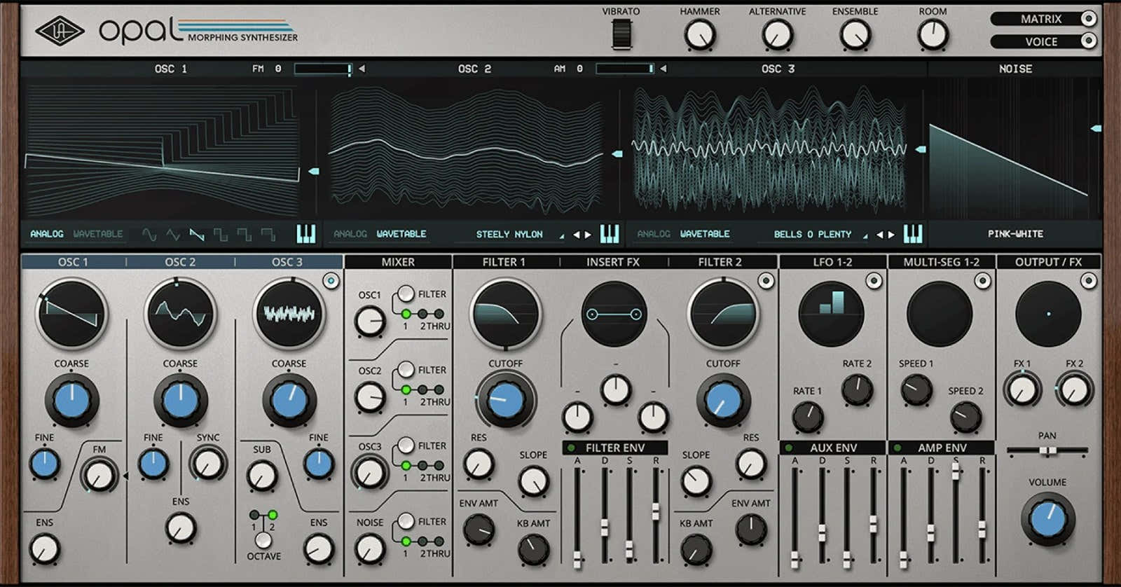 UAD Opal Sintetizzatore morphing