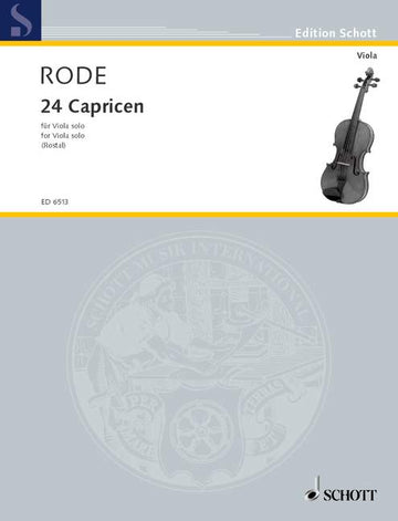 Rode Jacques P.J. - 24 Caprices - Viola
