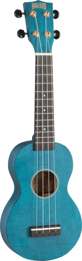 Ukulele Soprano Slim Blu Satinato + Custodia