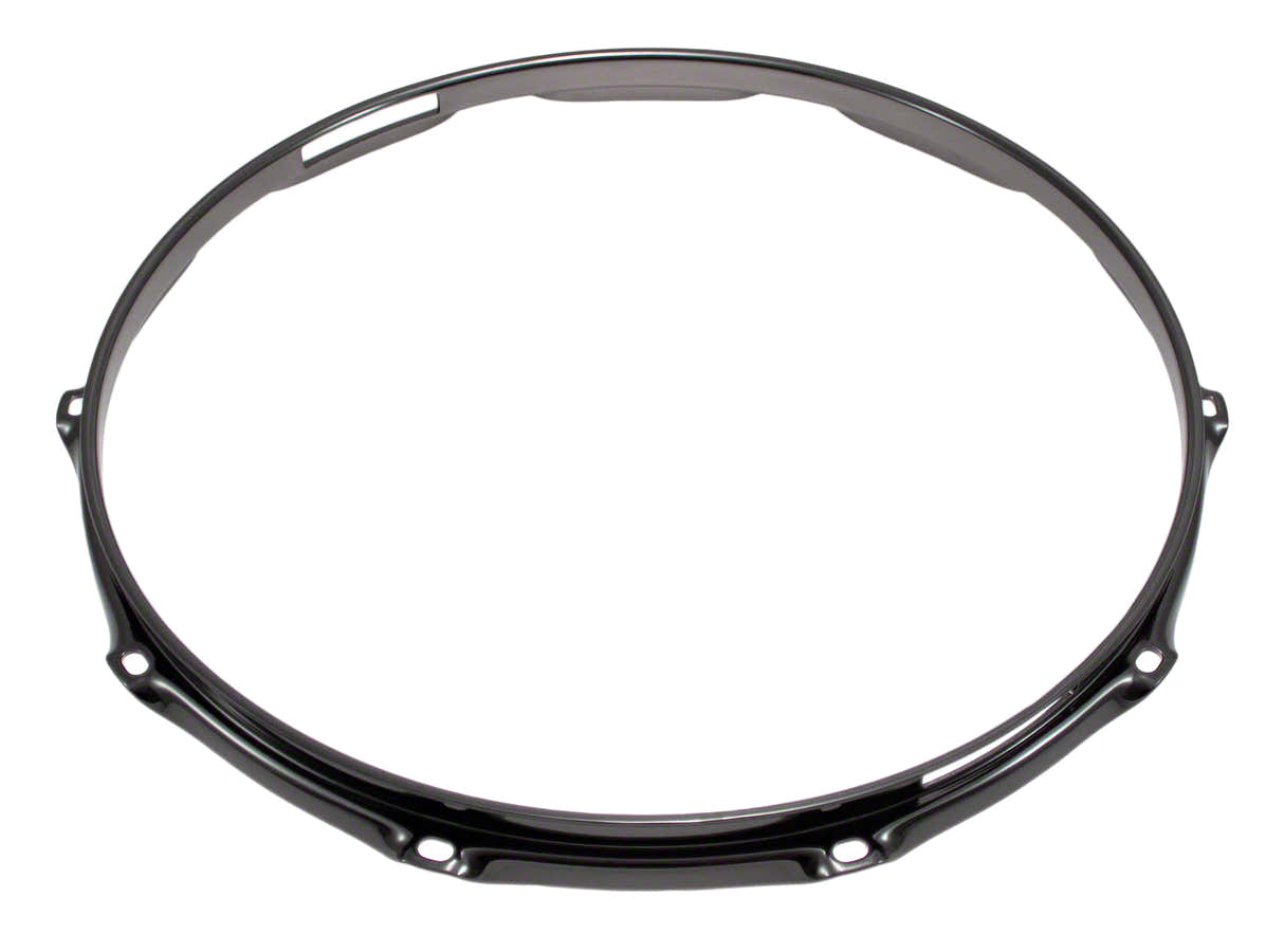 H23-14-10SBK - CERCHIO 14" 10 TIRANTI CORDIERA NERO SUPER TRIPLA FLANGIA 2.3MM