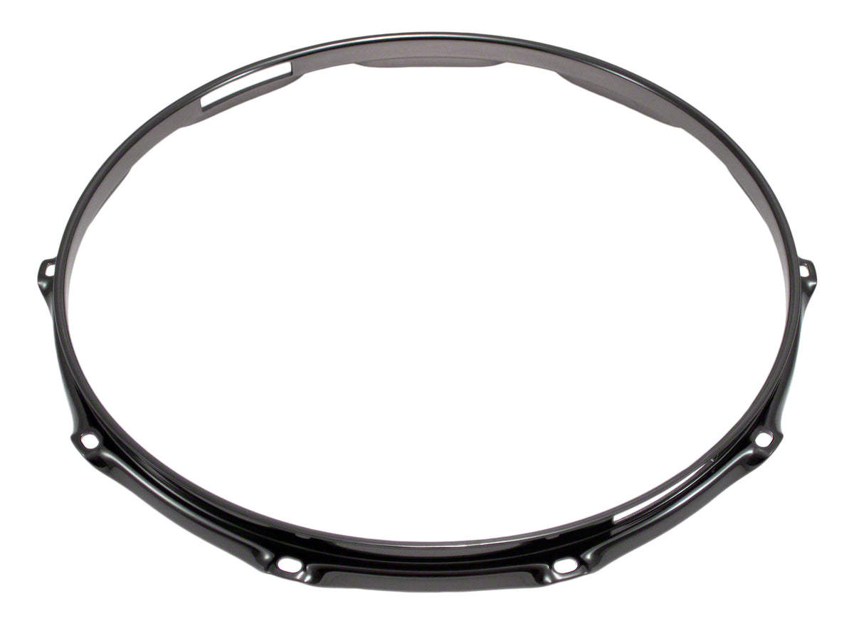 H23-14-10SBK - CERCHIO 14" 10 TIRANTI CORDIERA NERO SUPER TRIPLA FLANGIA 2.3MM