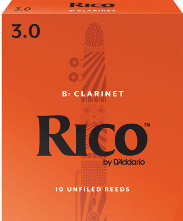RICO ORANGE BB CLARINET REEDS 3